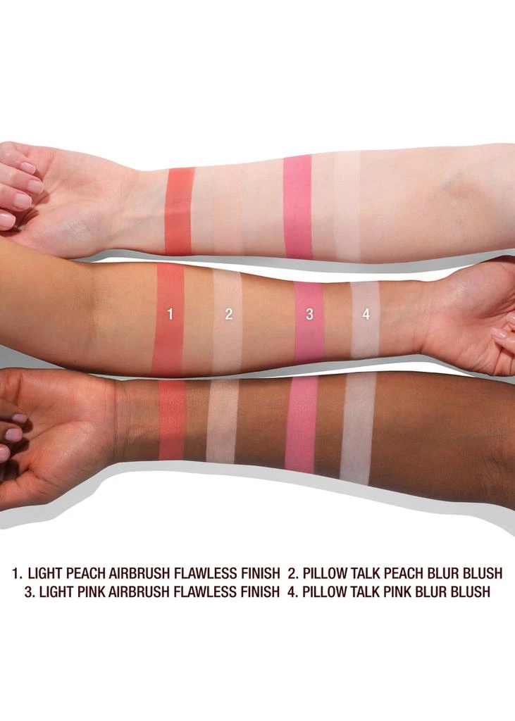 商品Charlotte Tilbury|Charlotte's Beauty Soulmates Face Palette - Pillow Talk Flawless Pink,价格¥492,第3张图片详细描述