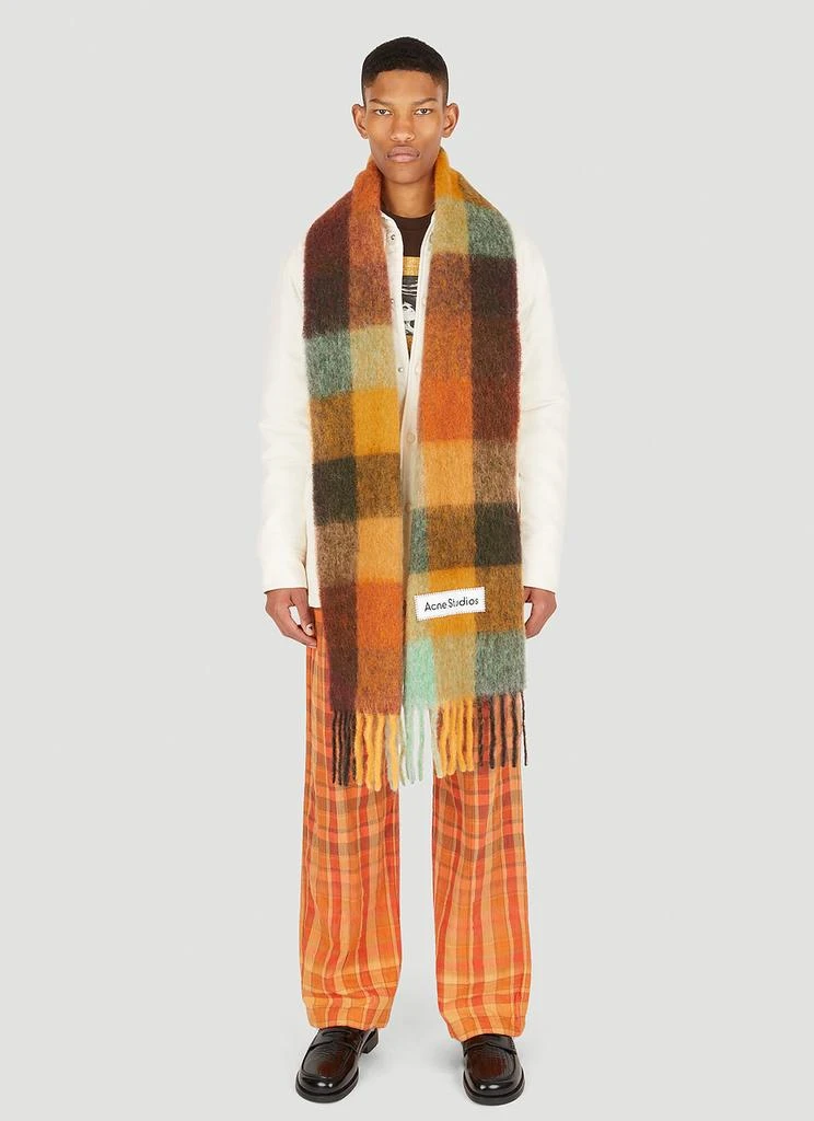 商品Acne Studios|Fringed Check Scarf,价格¥1509,第2张图片详细描述