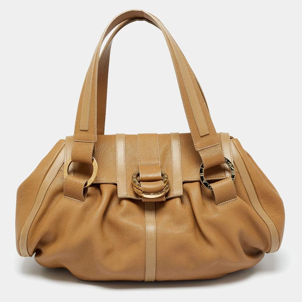 商品[二手商品] BVLGARI|Bvlgari Tan Leather Chandra Shoulder Bag,价格¥1663,第1张图片