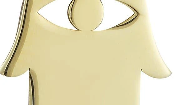 商品Ember Fine Jewelry|14K Gold Hamsa Pendant Necklace,价格¥2949,第2张图片详细描述