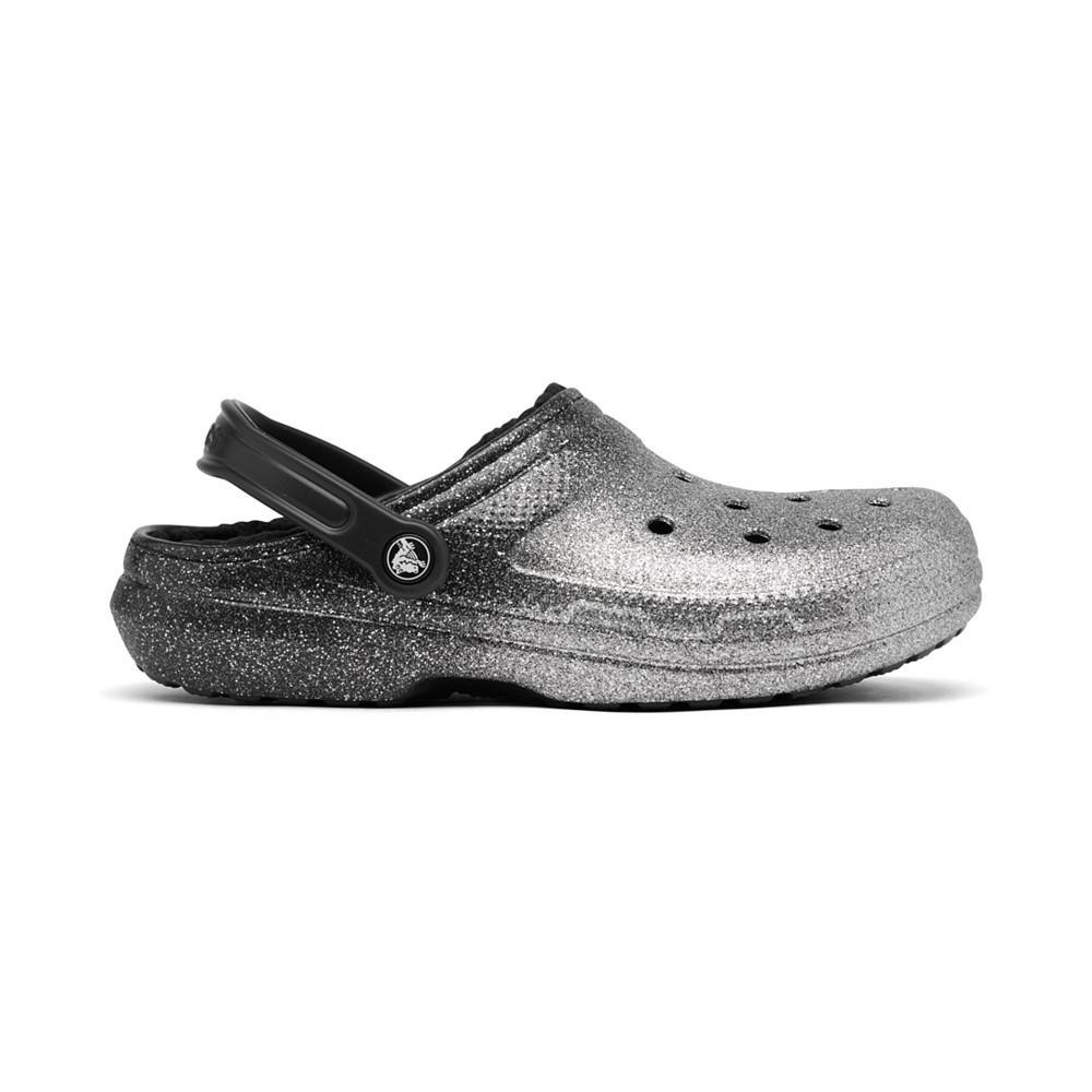 商品Crocs|Unisex Classic Glitter Lined Clogs from Finish Line,价格¥474,第4张图片详细描述