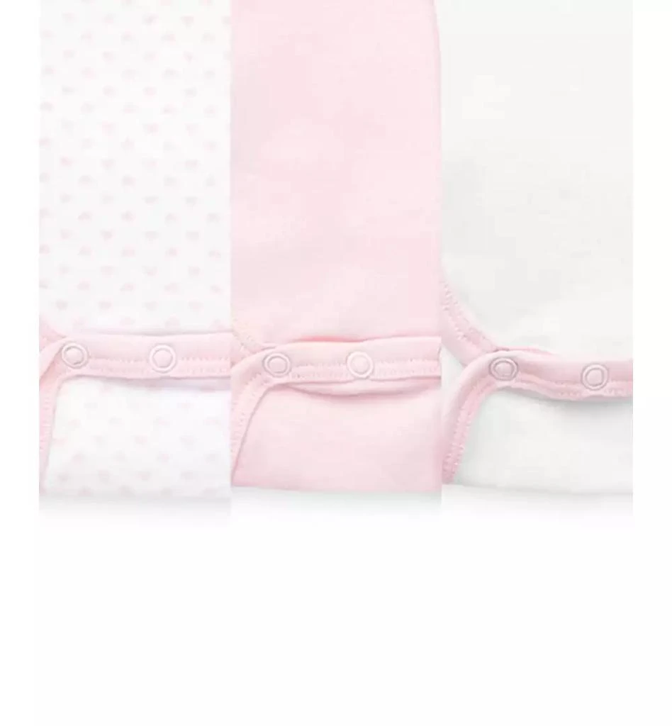 商品Little Me|Baby Girls Short Sleeved Bodysuits, Pack of 3,价格¥102,第3张图片详细描述