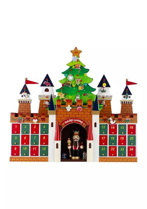 20.5Inch Nutcracker Castle Christmas Advent Calendar Decoration商品第5张图片规格展示