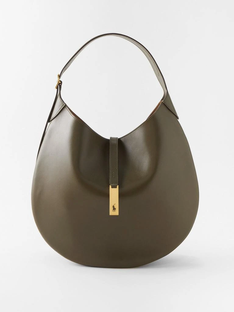 商品Ralph Lauren|Polo ID medium leather shoulder bag,价格¥7958,第1张图片