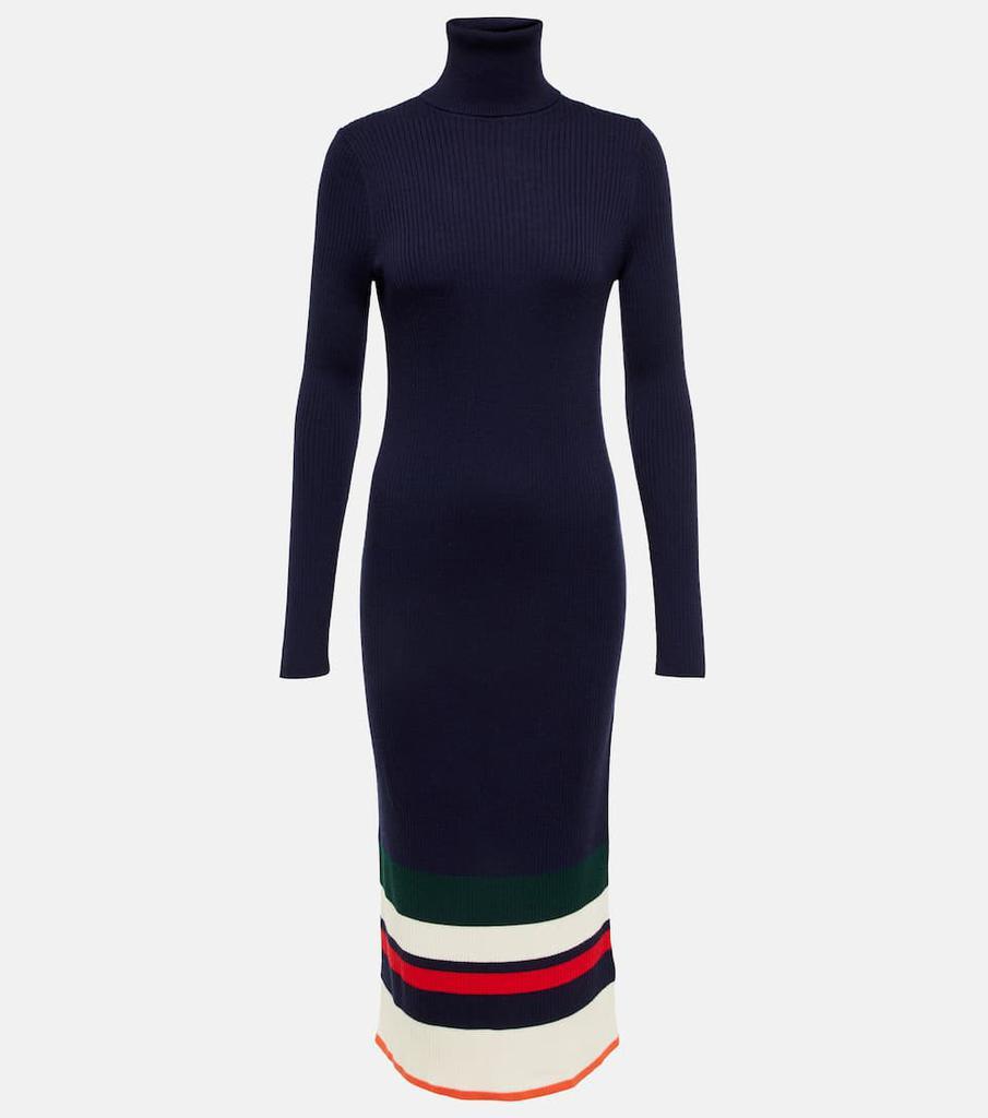 商品Ralph Lauren|条纹高领毛衣式连衣裙,价格¥2230,第1张图片