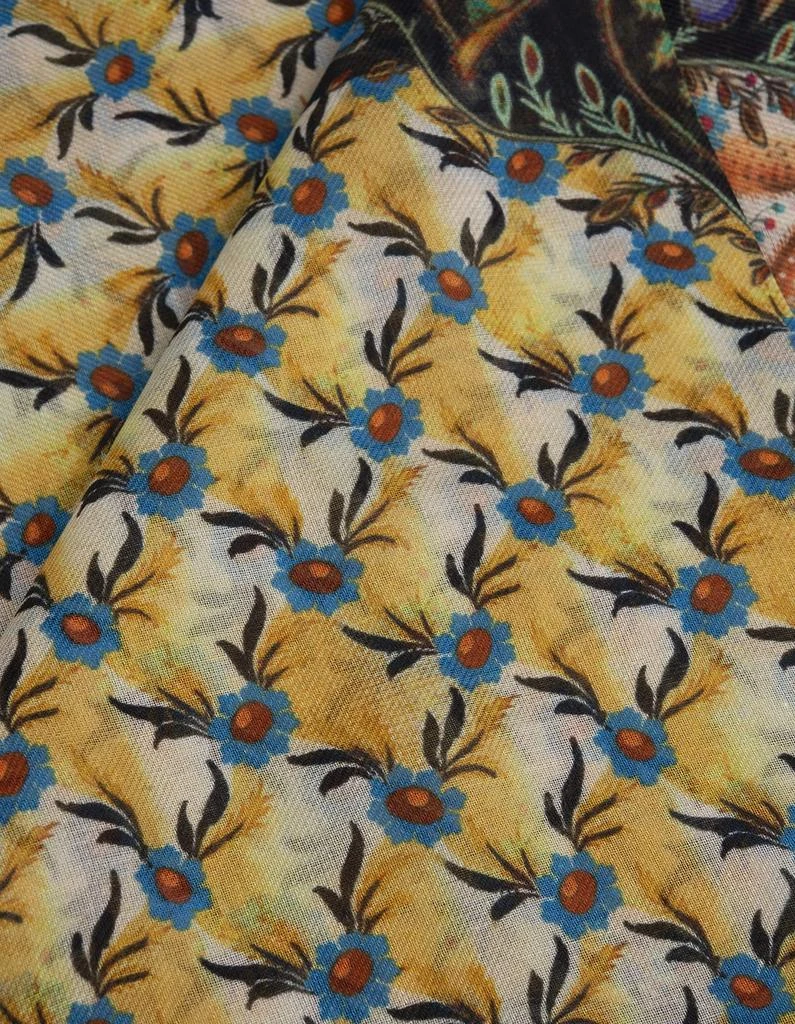 商品ETRO|Yellow Shawl With Floral Print And Beading,价格¥2557,第2张图片详细描述