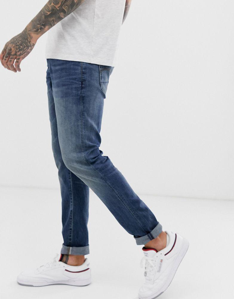 商品G-Star|G-Star 3301 slim fit jeans in medium aged,价格¥704,第4张图片详细描述