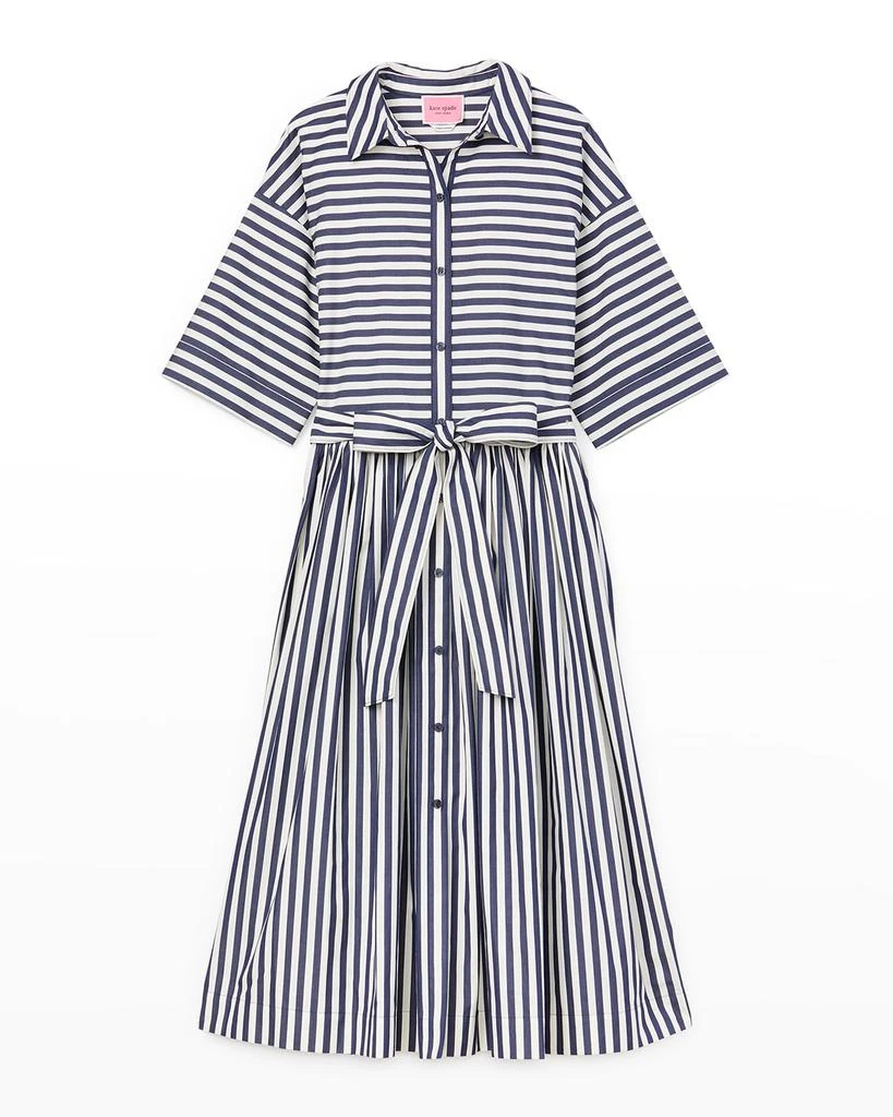 商品Kate Spade|julia striped midi shirtdress,价格¥2874,第2张图片详细描述