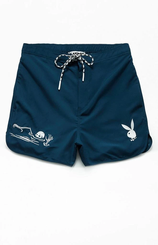 商品Playboy|By PacSun Bad Luck 4.5" Swim Trunks,价格¥342,第1张图片
