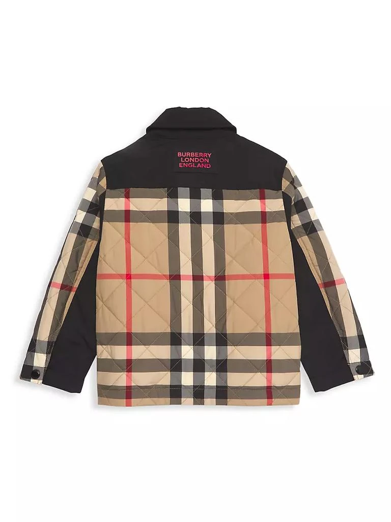 商品Burberry|Little Kid's &amp; Kid's Renfred Vintage-Check Quilted Jacket,价格¥4648,第3张图片详细描述