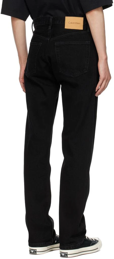 商品Calvin Klein|Black Straight Fit Jeans,价格¥887,第3张图片详细描述