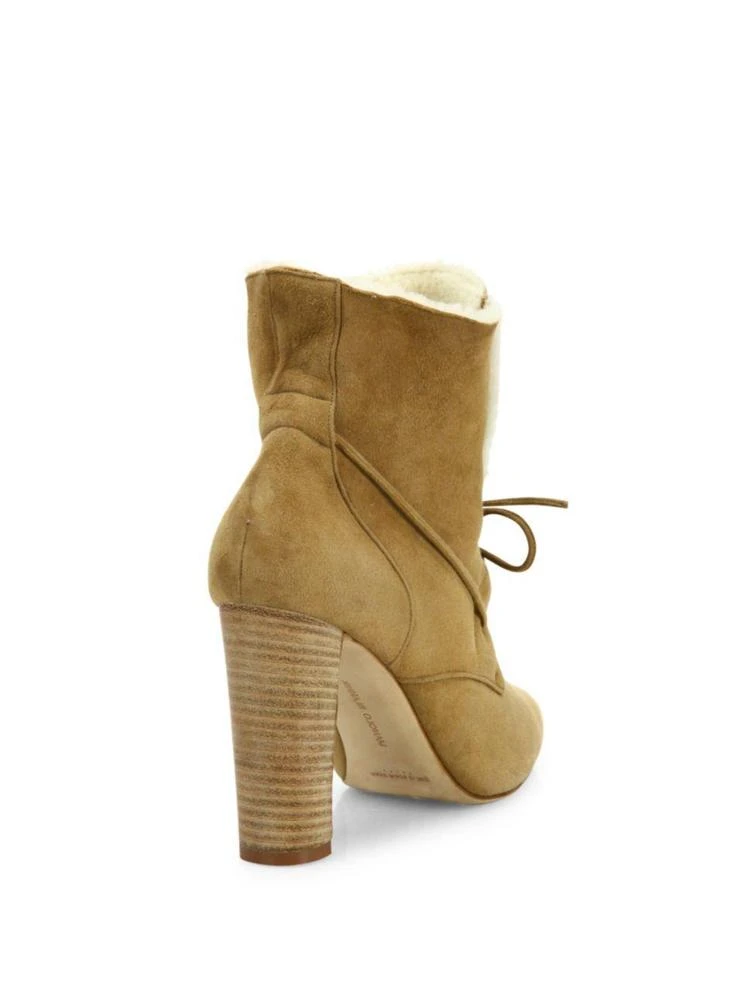 商品Manolo Blahnik|Ostrava Suede & Shearling Booties,价格¥4482,第2张图片详细描述