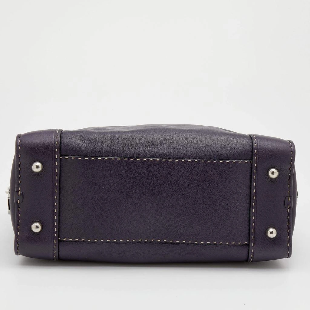 Loewe Purple Leather Wood Handle Amazona 36 Bag 商品