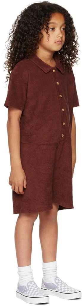 商品Daily Brat|Kids Burgundy Fizzy Towel Jumpsuit,价格¥134,第2张图片详细描述
