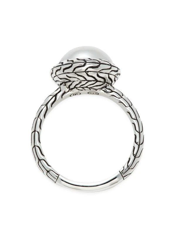 商品John Hardy|Classic Chain Sterling Silver & 11.5-12MM Freshwater Pearl Ring,价格¥1687,第3张图片详细描述