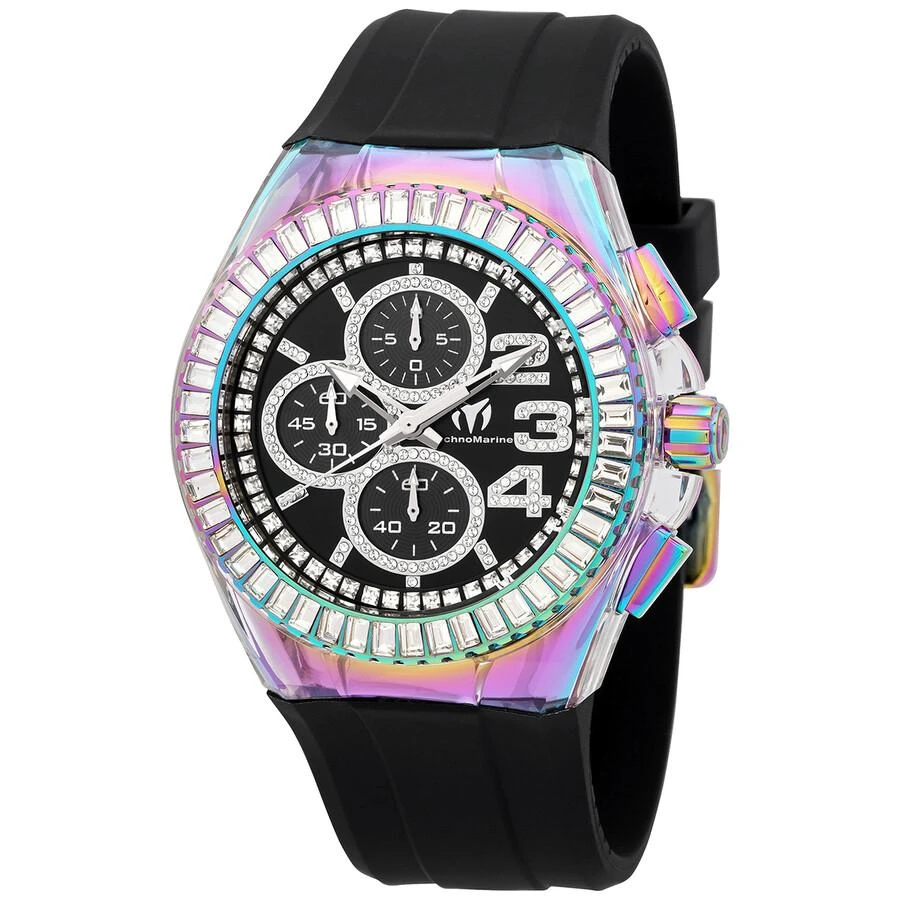 商品TechnoMarine|Technomarine Cruise Chronograph Quartz Black Dial Men's Watch TM-121020,价格¥767,第1张图片