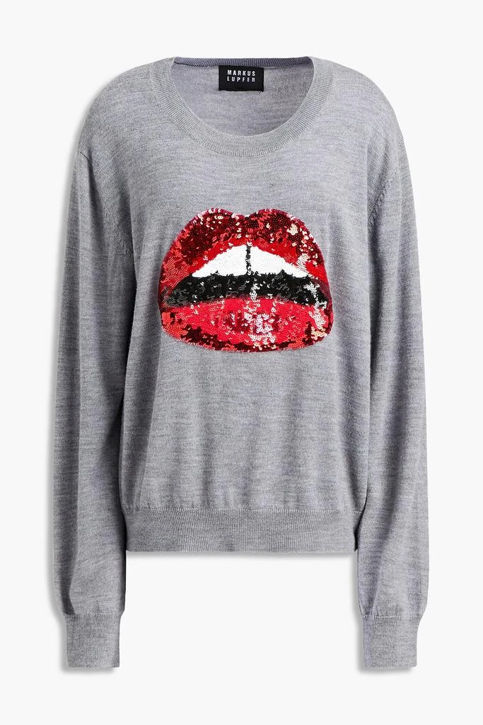 商品MARKUS LUPFER|Lara sequin-embellished merino wool sweater,价格¥782,第3张图片详细描述