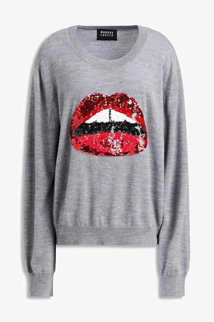 商品MARKUS LUPFER|Lara sequin-embellished merino wool sweater,价格¥1206,第5张图片详细描述