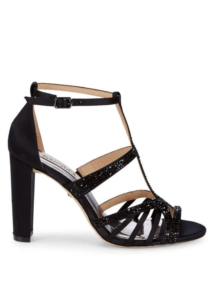 商品Badgley Mischka|Hewitt Embellished T-Strap Sandals,价格¥552,第5张图片详细描述