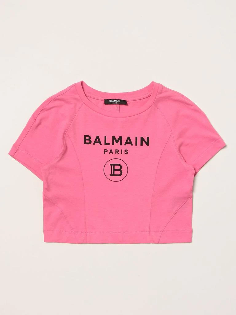 商品Balmain|Balmain cropped t-shirt with logo,价格¥872,第1张图片