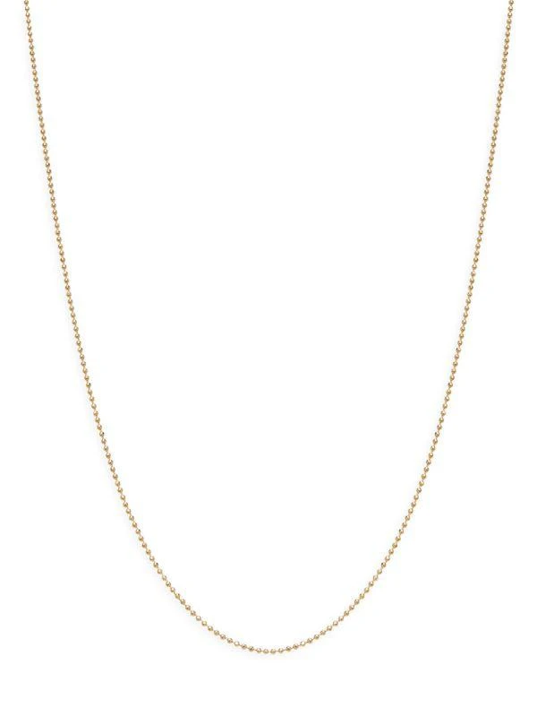 商品Saks Fifth Avenue|14K Yellow Gold Dainty Ball 18'' Chain Necklace,价格¥4645,第1张图片