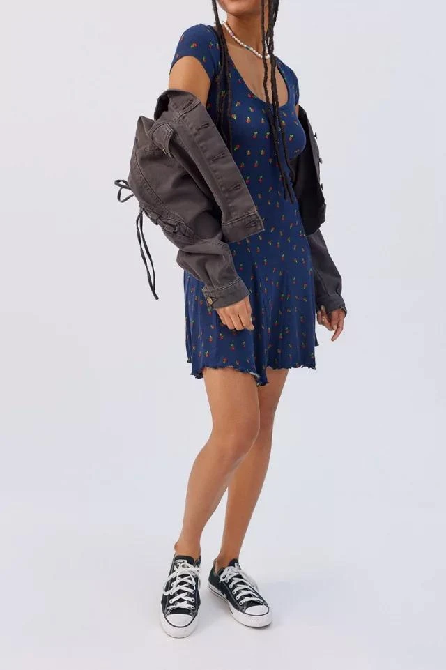 商品Urban Outfitters|UO Maureen Henley Mini Dress,价格¥153,第4张图片详细描述