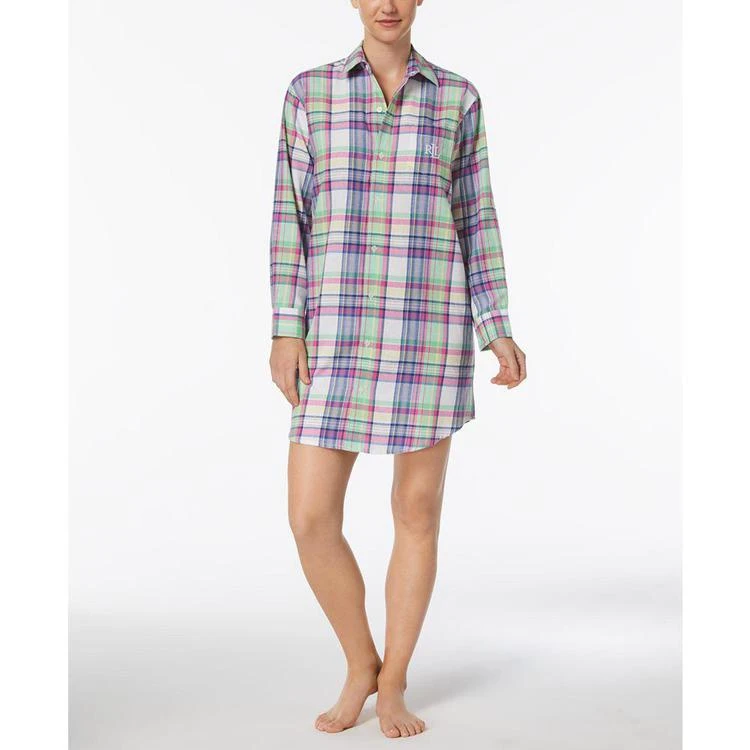 商品Ralph Lauren|Cotton Sateen Sleepshirt,价格¥306,第1张图片