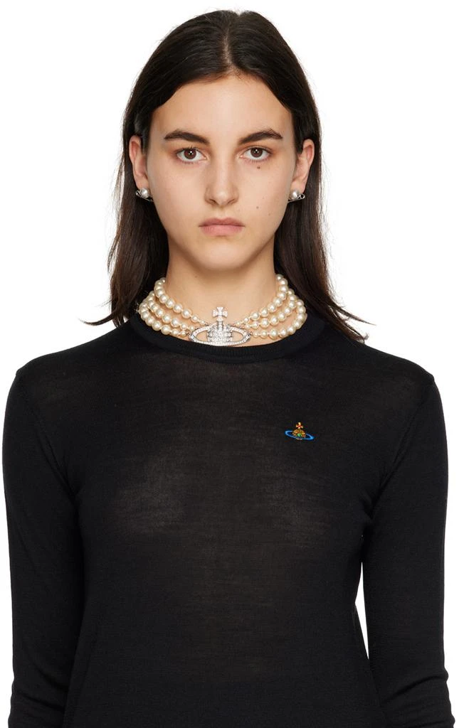 商品Vivienne Westwood|White Pearl Bas Relief Choker,价格¥3905,第2张图片详细描述