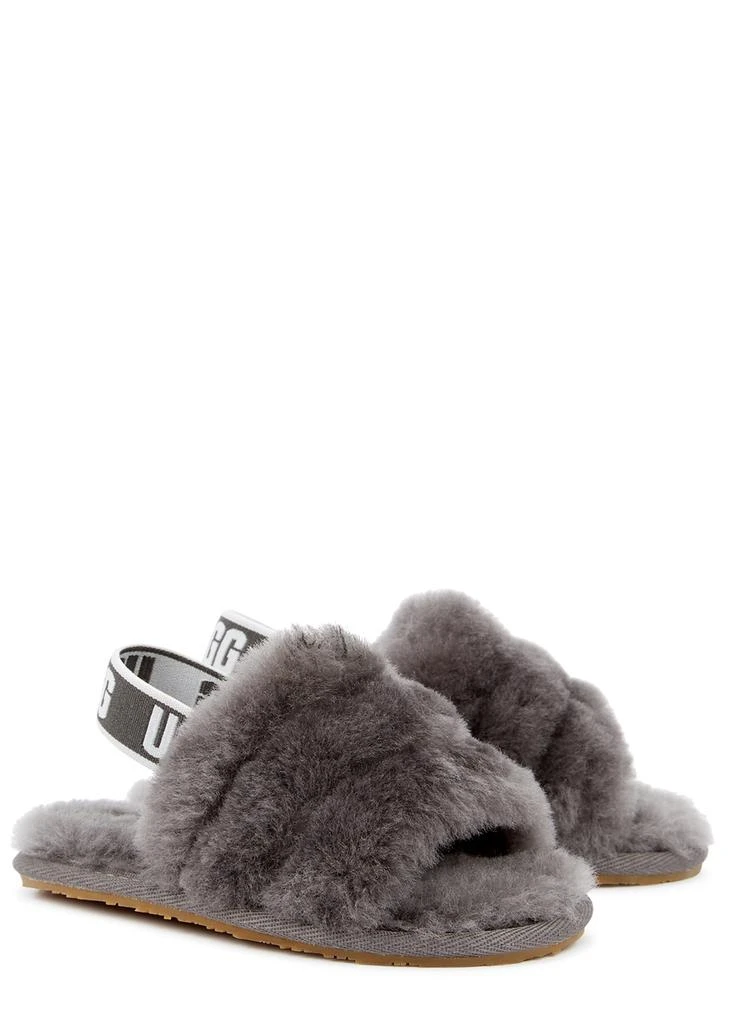 商品UGG|KIDS Fluff Yeah grey shearling sliders (IT22-IT30),价格¥191,第3张图片详细描述