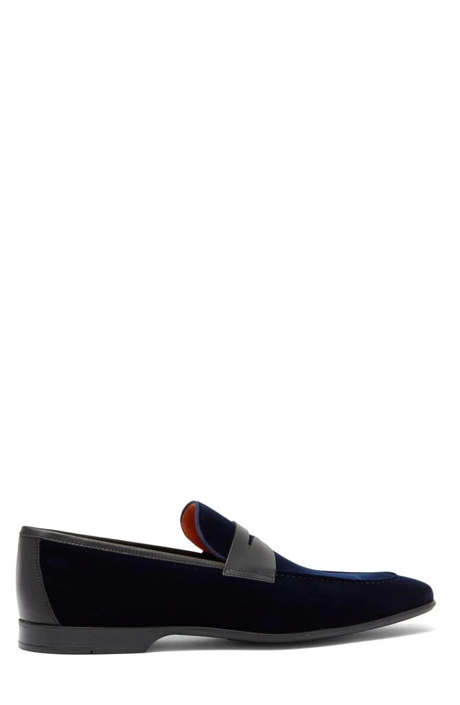 商品Magnanni|Vale Velvet Penny Loafer,价格¥498,第3张图片详细描述