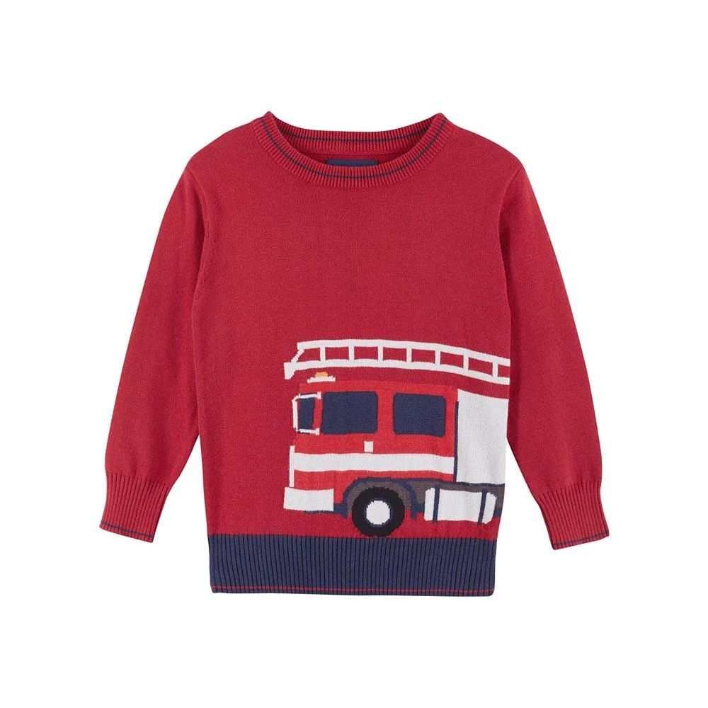 商品Andy & Evan|Toddler/Child Boys Firetruck Graphic Sweater,价格¥323,第1张图片