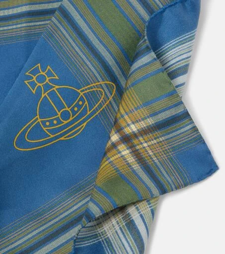 商品Vivienne Westwood|Tartan silk scarf,价格¥875,第3张图片详细描述