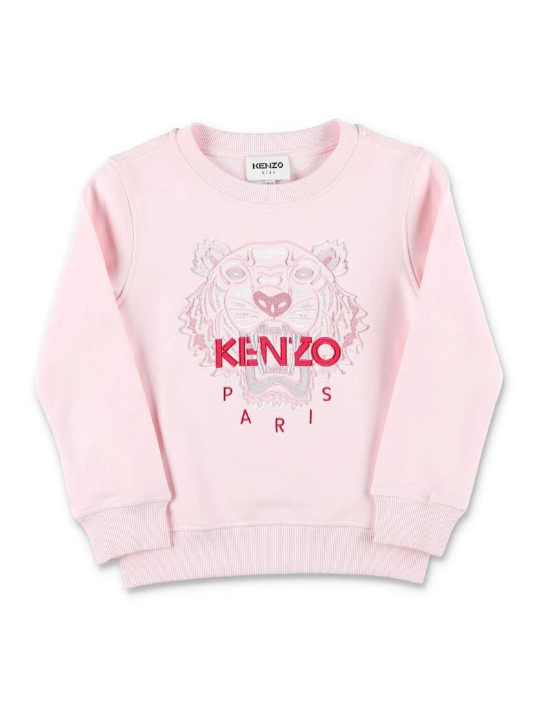 商品Kenzo|Kenzo Kids Logo Embroidered Crewneck Sweatshirt,价格¥3778,第1张图片