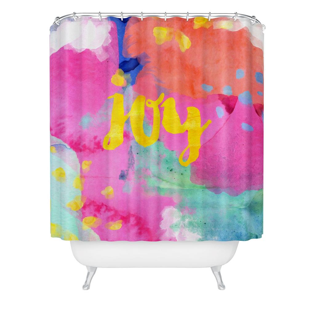 Hello Sayang Oui Joy Holiday Shower Curtain商品第1张图片规格展示