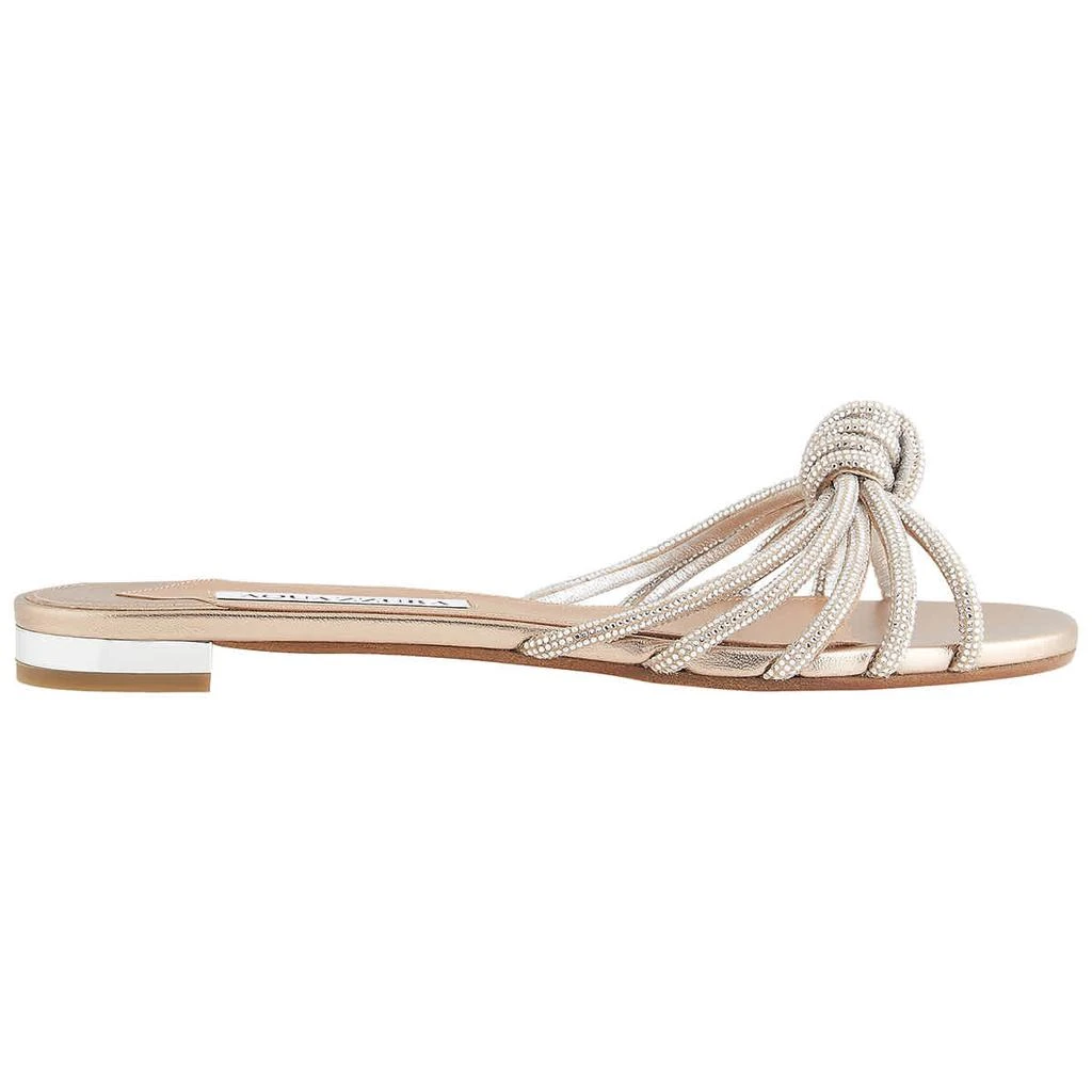 商品Aquazzura|Ladies Light Copper Celeste Flat Sandals,价格¥1191,第1张图片