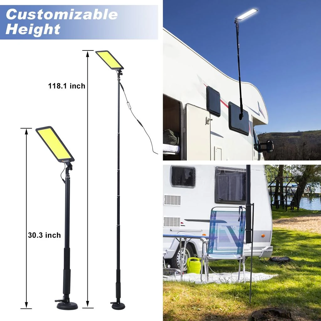 商品Streamdale Furniture|Streamdale Portable Telescopic LED Camping Light Super Bright,价格¥1138,第3张图片详细描述