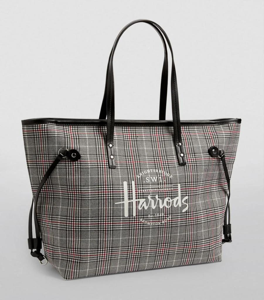 商品Harrods|Southbank Grey Check Tote Bag,价格¥559,第2张图片详细描述