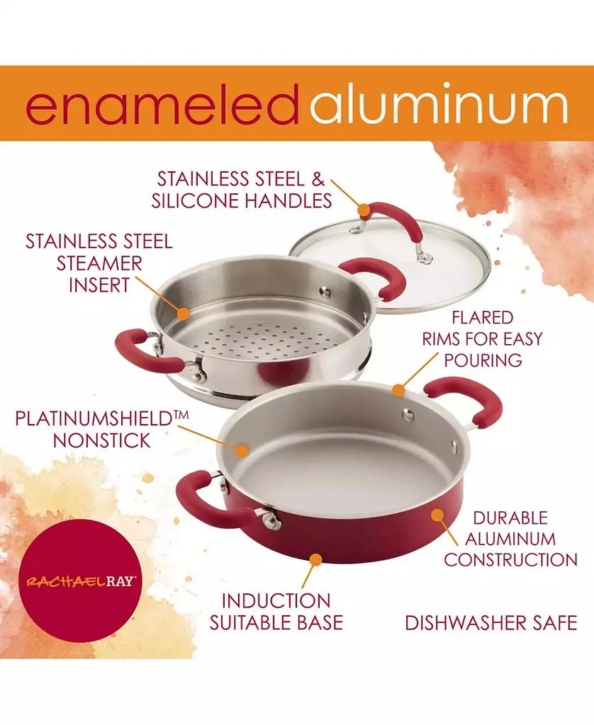 Create Delicious Enameled Aluminum Nonstick 3-Qt. Steam Set 商品