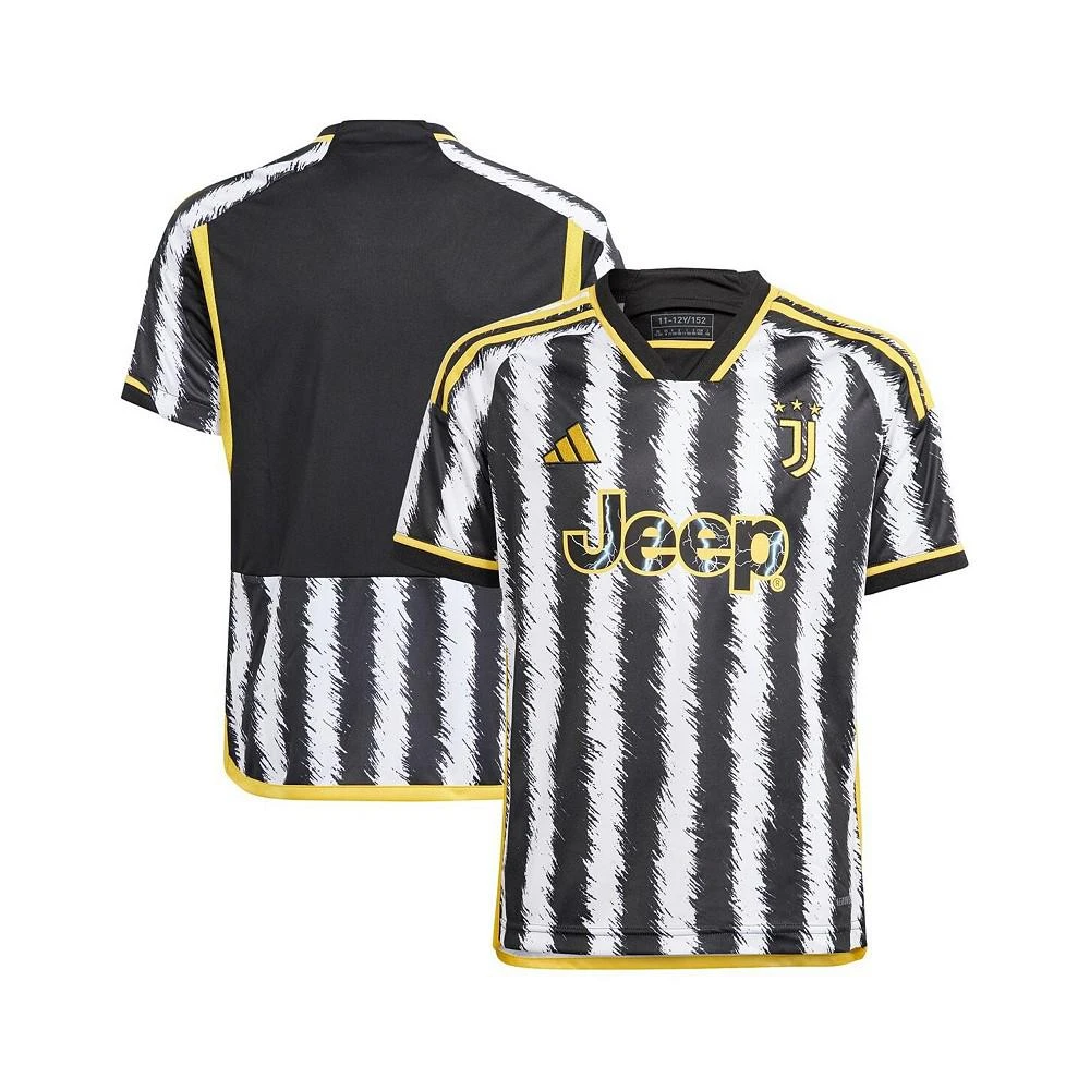 商品Adidas|Big Boys and Big Girls Black Juventus 2023/24 Home Replica Jersey,价格¥588,第1张图片