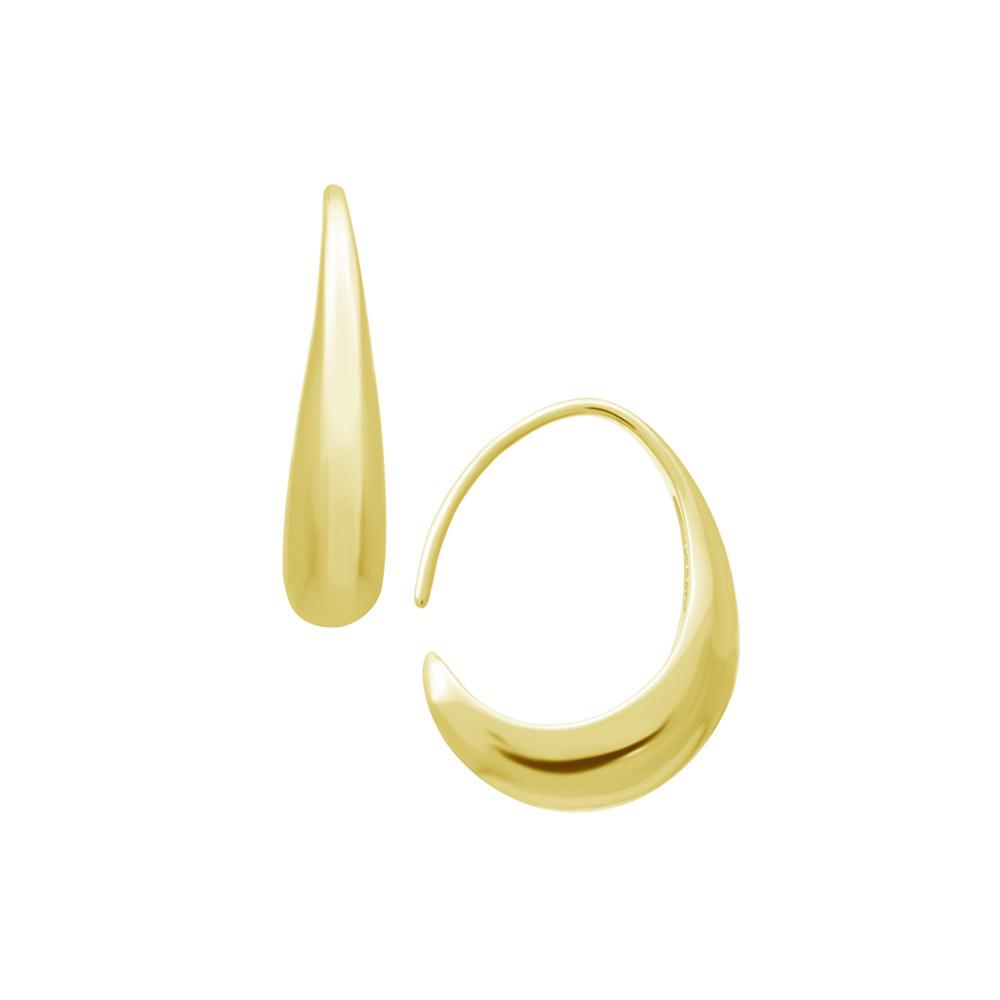 Small Graduated Wire Hook Earring in Silver & Gold Plate商品第1张图片规格展示