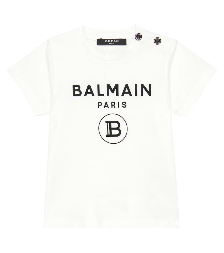 商品Balmain|Baby logo cotton T-shirt,价格¥836,第1张图片
