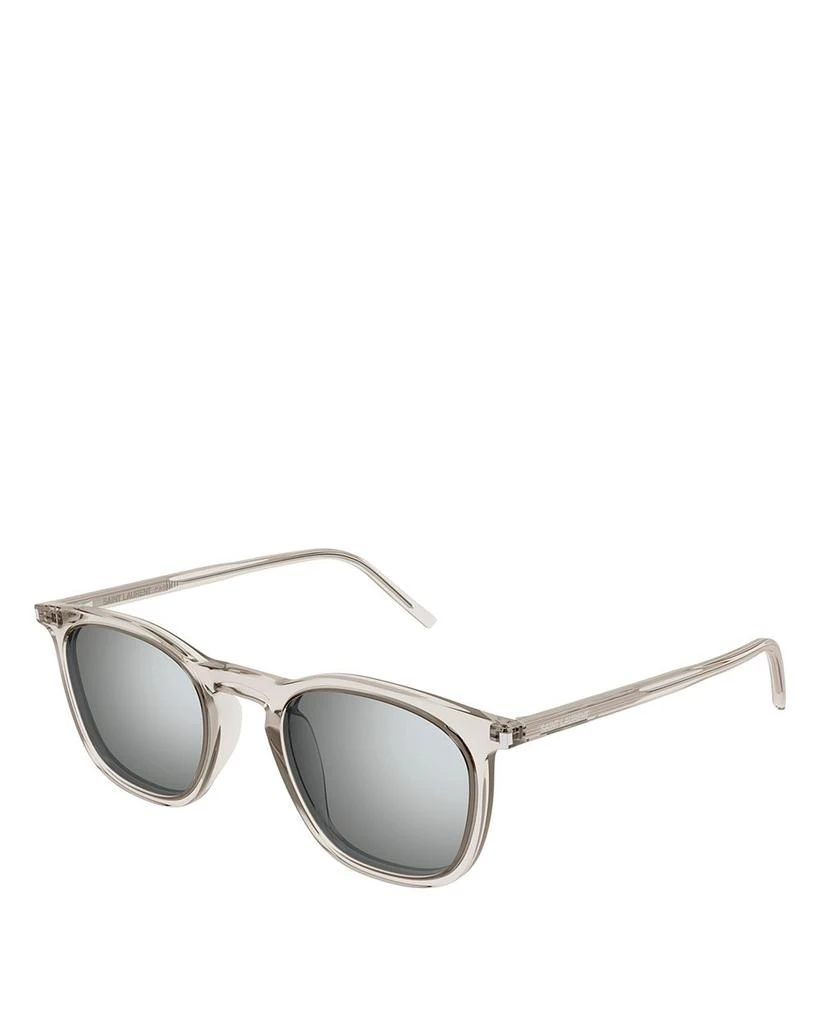 商品Yves Saint Laurent|SL 623 Thin Round Mirrored Sunglasses, 49mm,价格¥2862,第1张图片