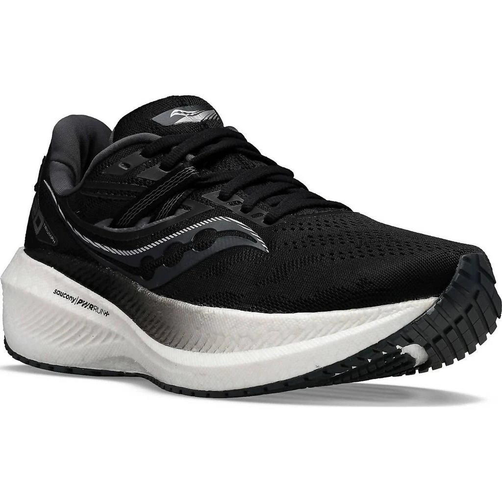 商品Saucony|Men's Triumph 20 Running Shoes - Medium Width In Black/white,价格¥1027,第2张图片详细描述