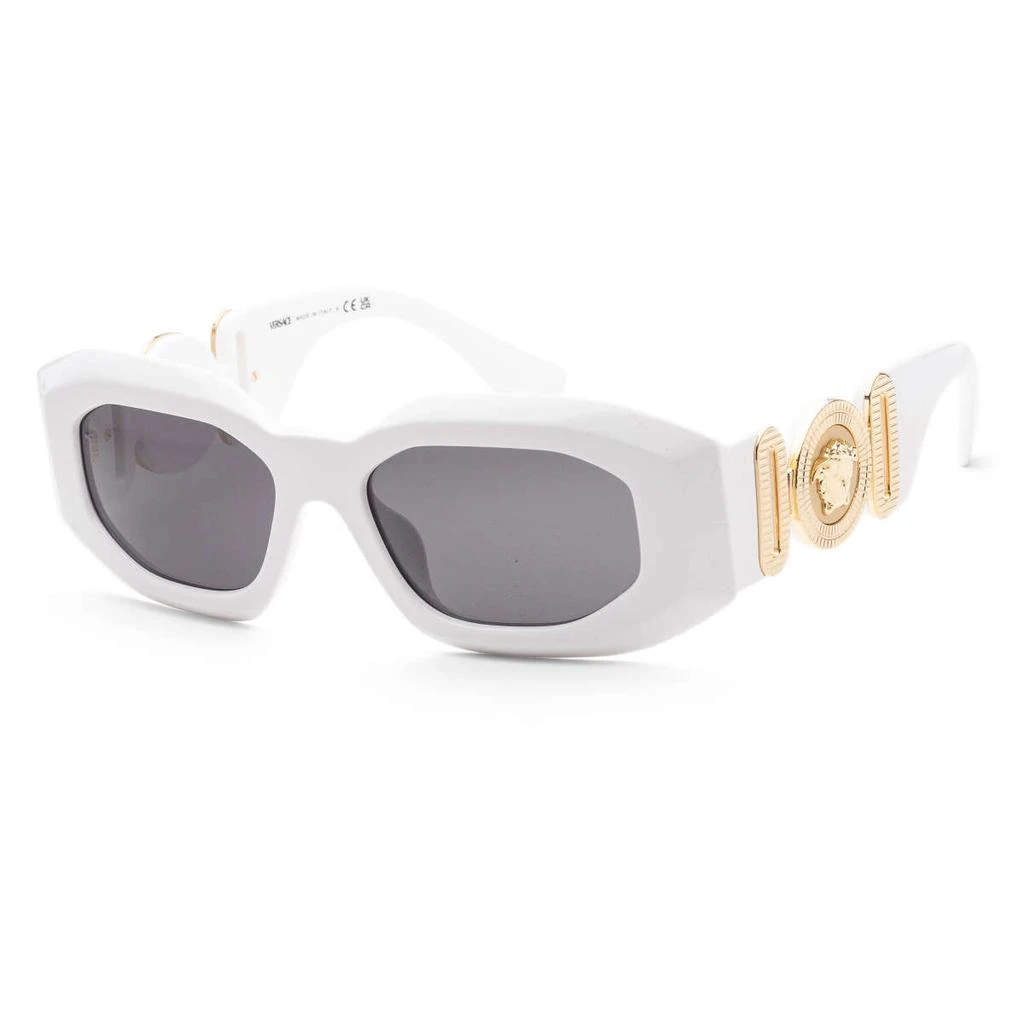 商品Versace|Versace Men's White Irregular Sunglasses,价格¥873,第1张图片