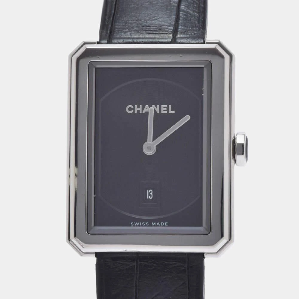 商品[二手商品] Chanel|Chanel Black Stainless Steel Boy-Friend H6585 Quartz Women's Wristwatch 27 mm,价格¥20632,第1张图片