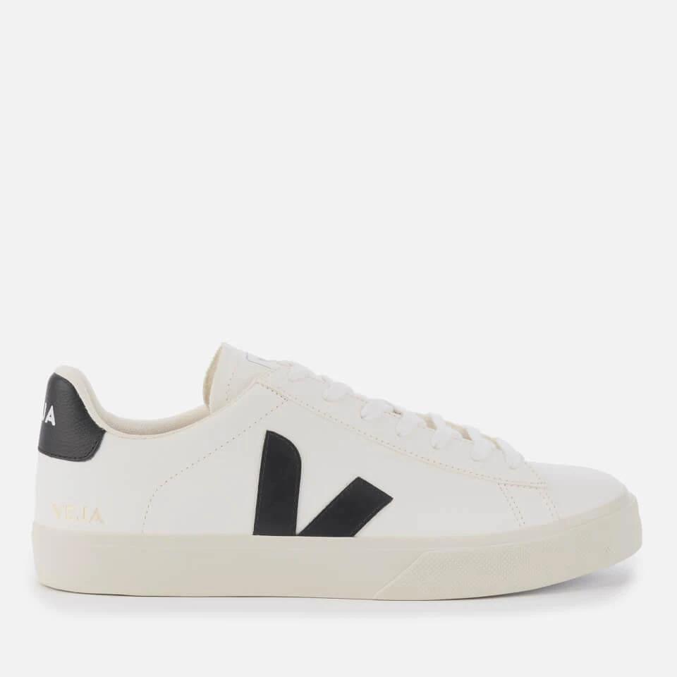 商品Veja|VEJA MEN'S CAMPO CHROME FREE LEATHER TRAINERS - EXTRA WHITE/BLACK,价格¥715,第1张图片