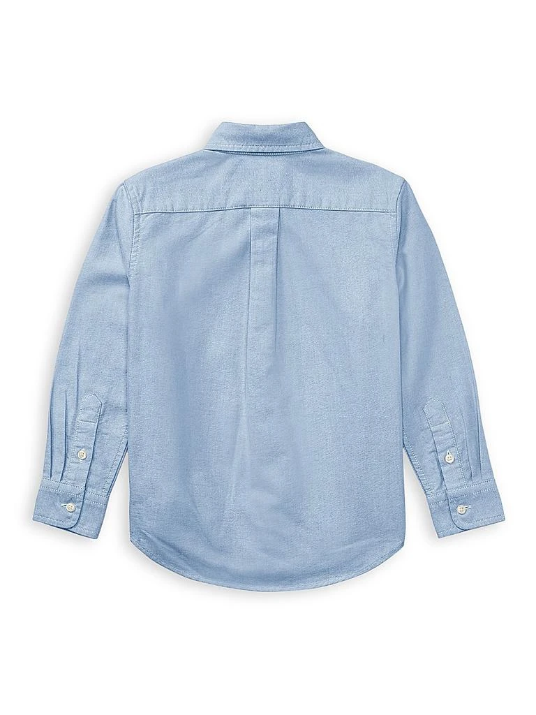 商品Ralph Lauren|小童 & 男童棉质牛津运动衬衫,价格¥412,第3张图片详细描述