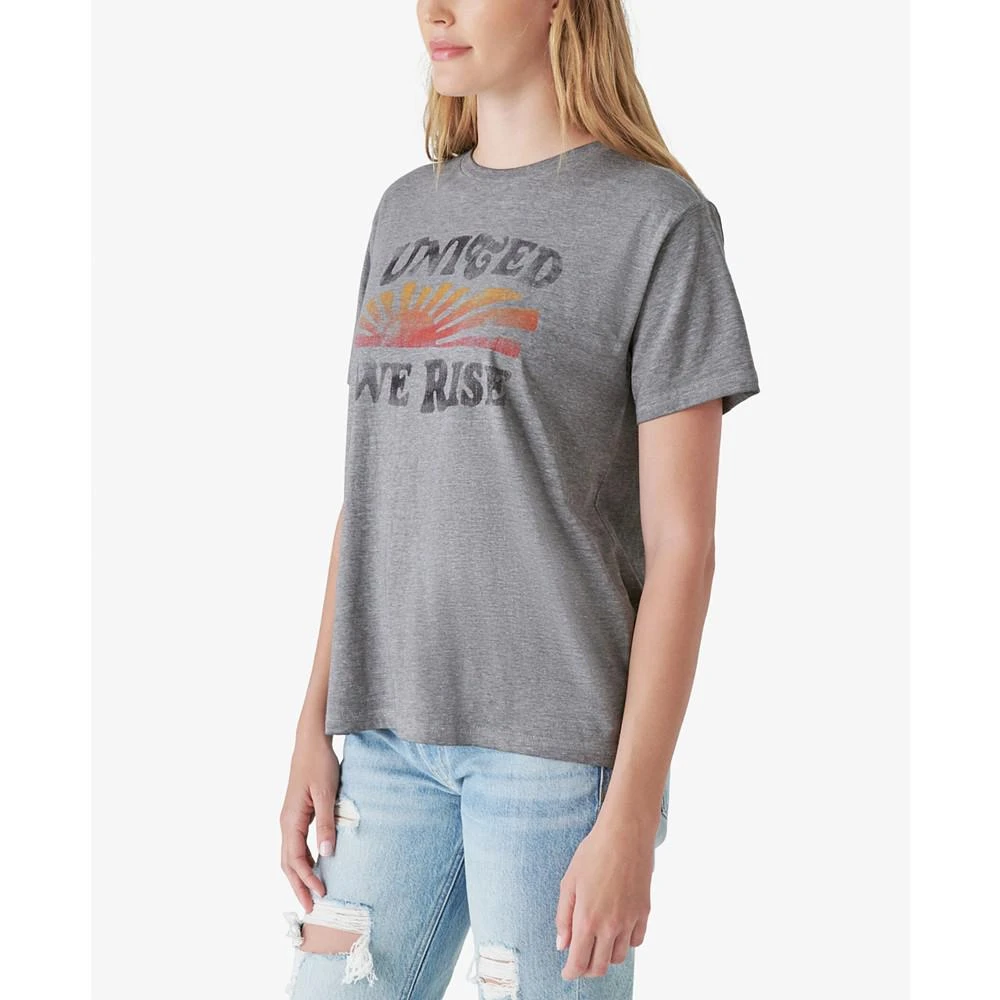 商品Lucky Brand|United We Rise Boyfriend T-Shirt,价格¥83,第3张图片详细描述