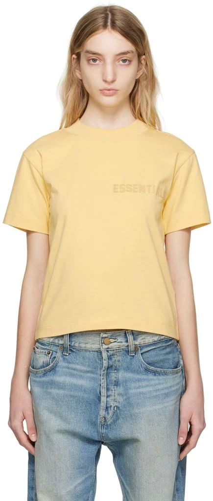 商品Essentials|Yellow Crewneck T-Shirt,价格¥254,第1张图片