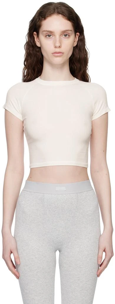 商品SKIMS|White New Vintage Cropped Raglan T-Shirt,价格¥301,第1张图片